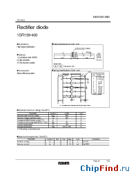 Datasheet 1SR139-400 manufacturer Rohm