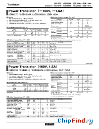Datasheet 2SB1236A manufacturer Rohm