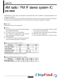 Datasheet BA1450S manufacturer Rohm