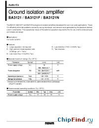 Datasheet BA3121N manufacturer Rohm