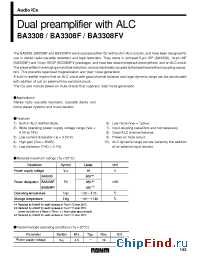 Datasheet BA3308FV manufacturer Rohm