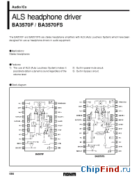 Datasheet BA3570FS manufacturer Rohm