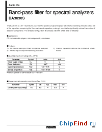 Datasheet BA3830S manufacturer Rohm