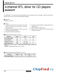 Datasheet BA5934FP manufacturer Rohm