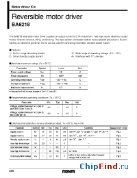 Datasheet BA6218 manufacturer Rohm