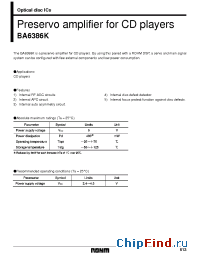 Datasheet BA6386 manufacturer Rohm