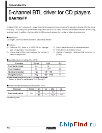 Datasheet BA6795 manufacturer Rohm