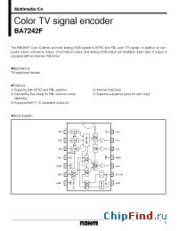 Datasheet BA7242F manufacturer Rohm