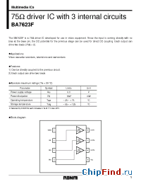 Datasheet BA7623F manufacturer Rohm