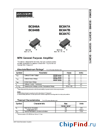 Datasheet BC847C-MR manufacturer Rohm