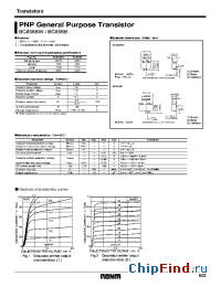 Datasheet BC858BW manufacturer Rohm