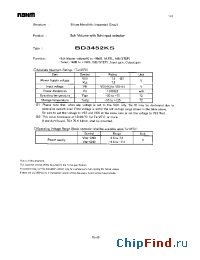 Datasheet BD3452KS manufacturer Rohm