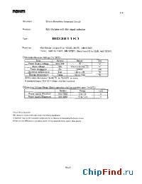 Datasheet BD3811K1 manufacturer Rohm