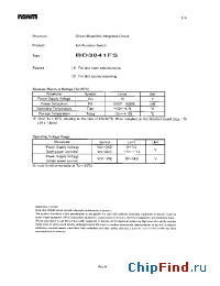 Datasheet BD3841FS manufacturer Rohm