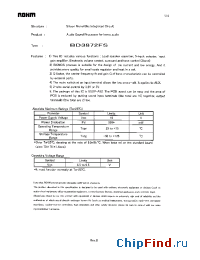 Datasheet BD3872FS manufacturer Rohm