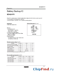 Datasheet BD4201FV manufacturer Rohm