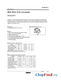 Datasheet BH2222FV manufacturer Rohm
