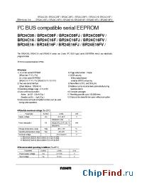 Datasheet BR24C08FV manufacturer Rohm