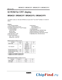 Datasheet BR24C21FV manufacturer Rohm
