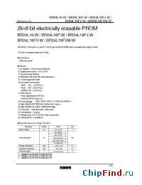Datasheet BR24L16FV-W manufacturer Rohm