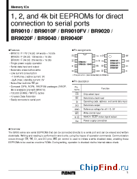 Datasheet BR9010F manufacturer Rohm