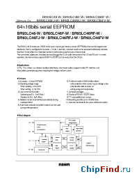 Datasheet BR93LC46-W manufacturer Rohm