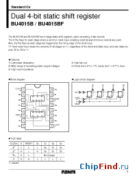 Datasheet BU4015B manufacturer Rohm
