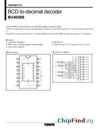 Datasheet BU4028B manufacturer Rohm