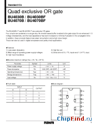 Datasheet BU4030BF manufacturer Rohm