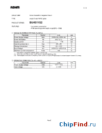 Datasheet BU4S11G2 manufacturer Rohm