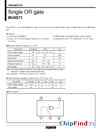 Datasheet BU4S71 manufacturer Rohm