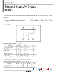 Datasheet BU4S81 manufacturer Rohm