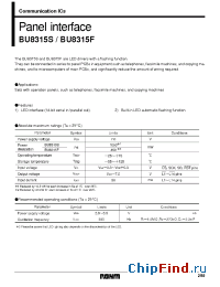 Datasheet BU8315F manufacturer Rohm