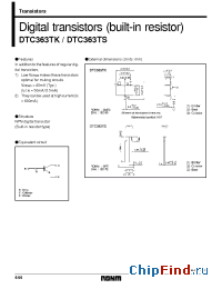 Datasheet DTC363TK manufacturer Rohm