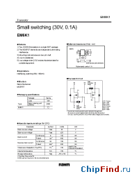 Datasheet EM6K1T2R manufacturer Rohm