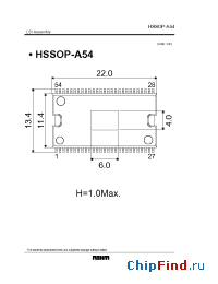 Datasheet HSSOP-A54 manufacturer Rohm
