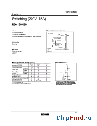 Datasheet RDN150N20 manufacturer Rohm