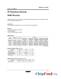 Datasheet RPM7136-H13 manufacturer Rohm