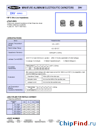 Datasheet 16ZAV180M8X12 manufacturer Rubycon