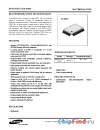 Datasheet DS_S5D0127X01 manufacturer Samsung