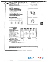 Datasheet IRF450 manufacturer Samsung
