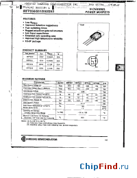 Datasheet IRFP251 manufacturer Samsung