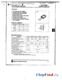 Datasheet IRFP451 manufacturer Samsung