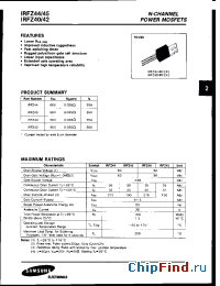 Datasheet IRFZ45 manufacturer Samsung