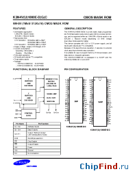 Datasheet K3N4V1000E manufacturer Samsung