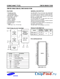 Datasheet K3N6C1000C-TE manufacturer Samsung