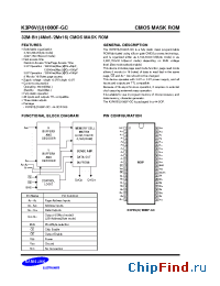 Datasheet K3P6V1000F manufacturer Samsung
