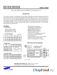 Datasheet K4E151612D-J manufacturer Samsung