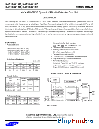 Datasheet K4E160411D-F manufacturer Samsung