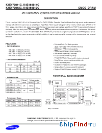 Datasheet K4E160812C manufacturer Samsung